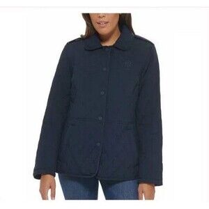 NWT Tommy Hilfiger Ladies' Quilted Jacket DARK BLUE Size XS